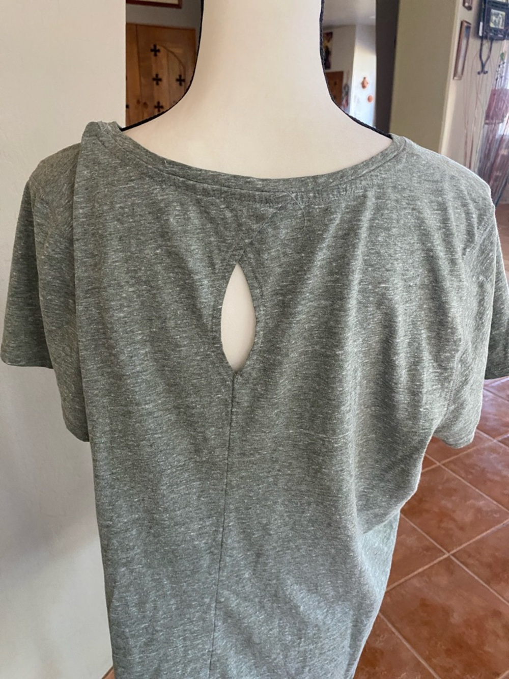 St. John's Bay Gray Tee with White Elephant Graphic - Picture 2 of 3